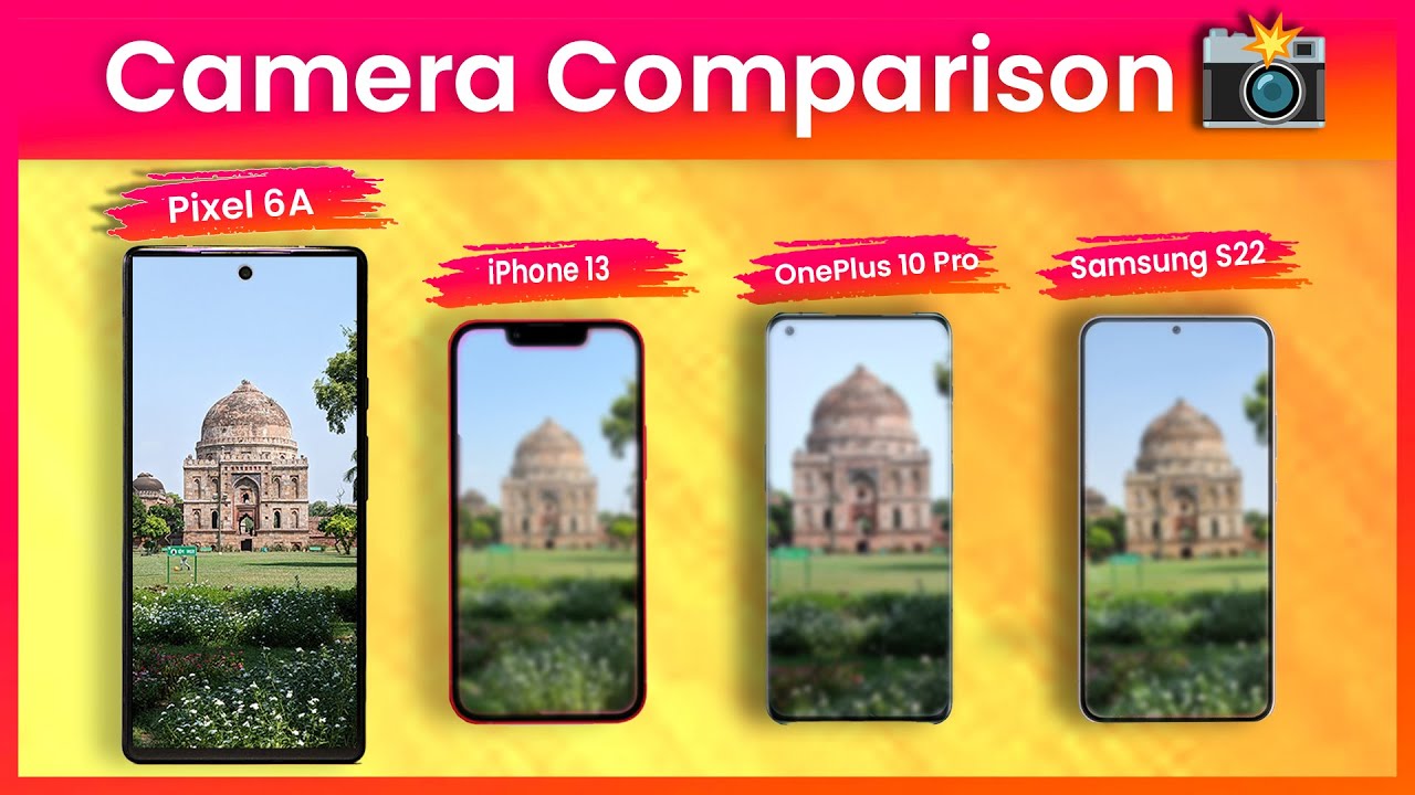 Google Pixel 6A vs Samsung S22, iPhone 13 Mini & OnePlus 10 Pro I Camera Comparison | Fiiber Hindi