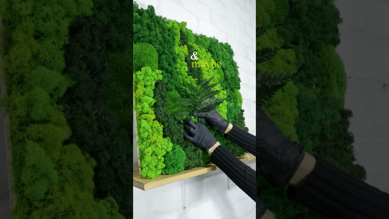 Green decorations with fern 