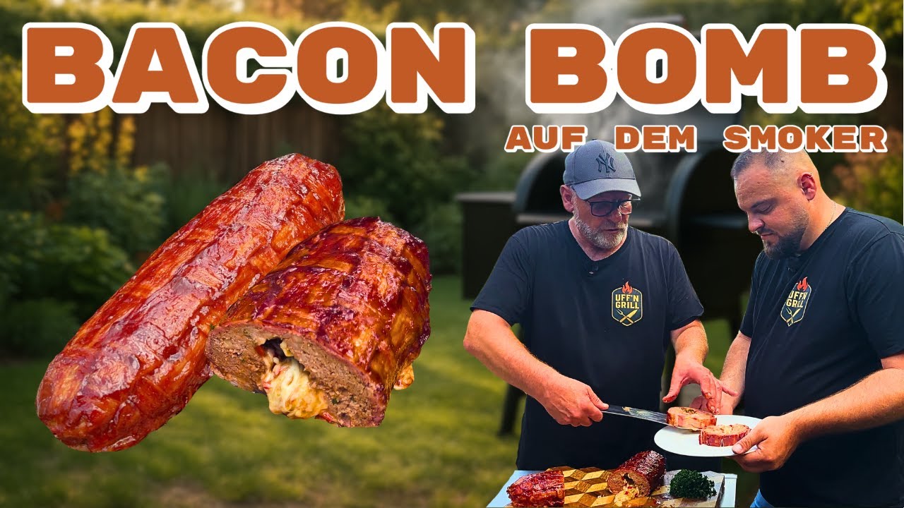 Ultimative BACON BOMB vom Smoker – mit 3 Käse & Pepperoni-Füllung!