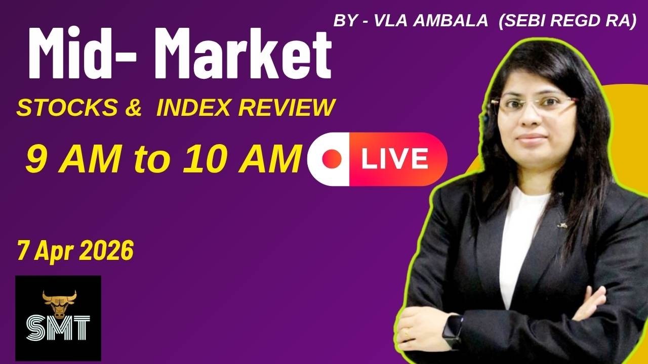 7th April 2026 |  VLA Ambala | Live Session Trading Session with Sebi Registered Research Analyst |