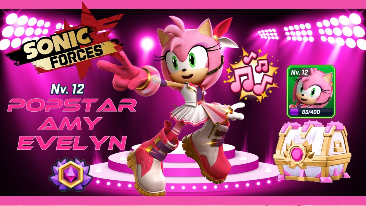 Sonic Forces Speed Battle: PopStarAmy🎵💗Level 12 (Full Screen)