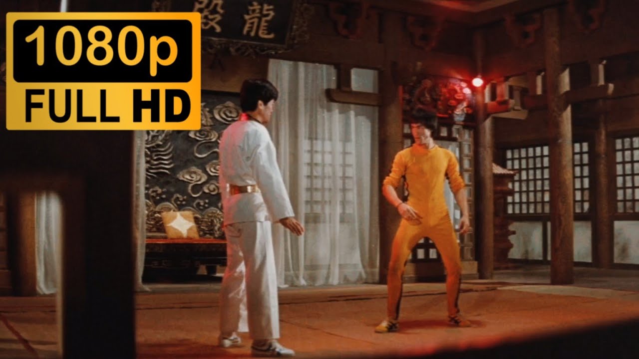 Bruce Lee Vs Ji Han Jae (Game of Death) rare Cantonese dub REMASTERED