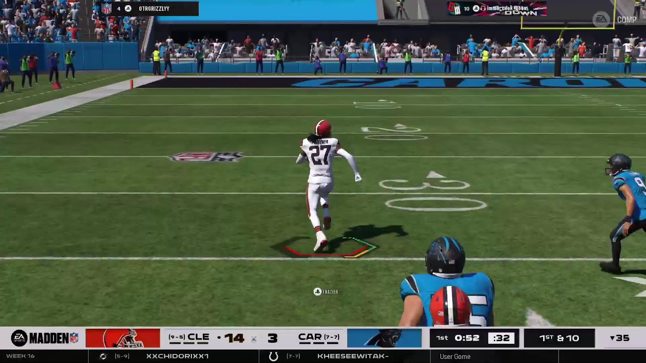 Browns vs Panthers