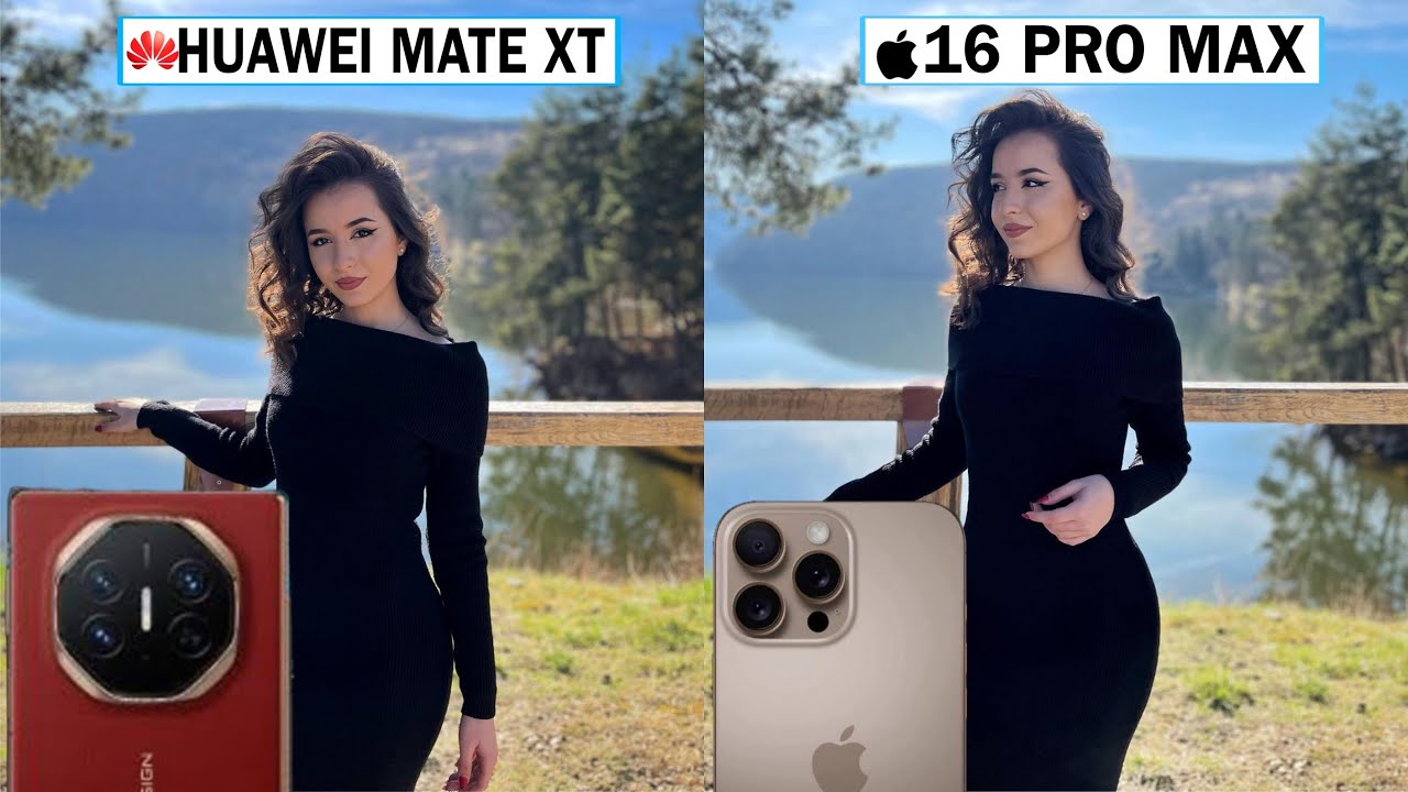 Huawei Mate XT Ultimate Vs iPhone 16 Pro Max Camera Test Comparison | Triple Fold Phone