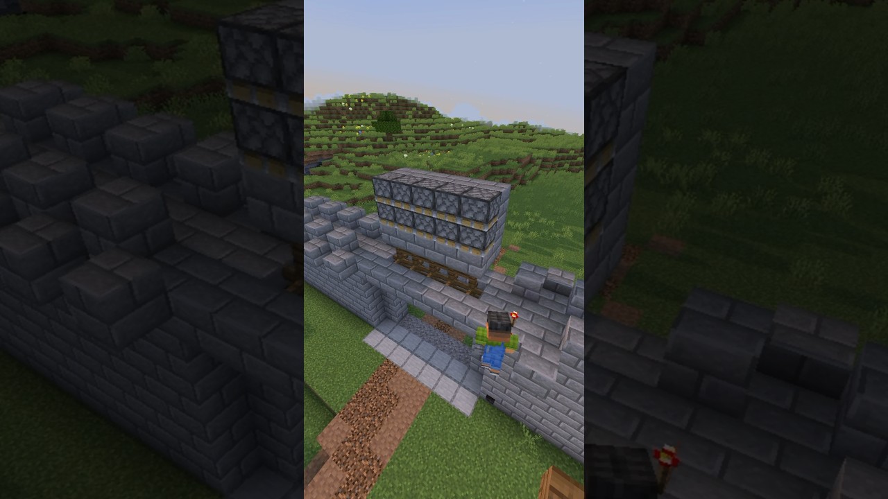 Como HACER una PUERTA DE CASTILLO FUNCIONAL en Minecraft 