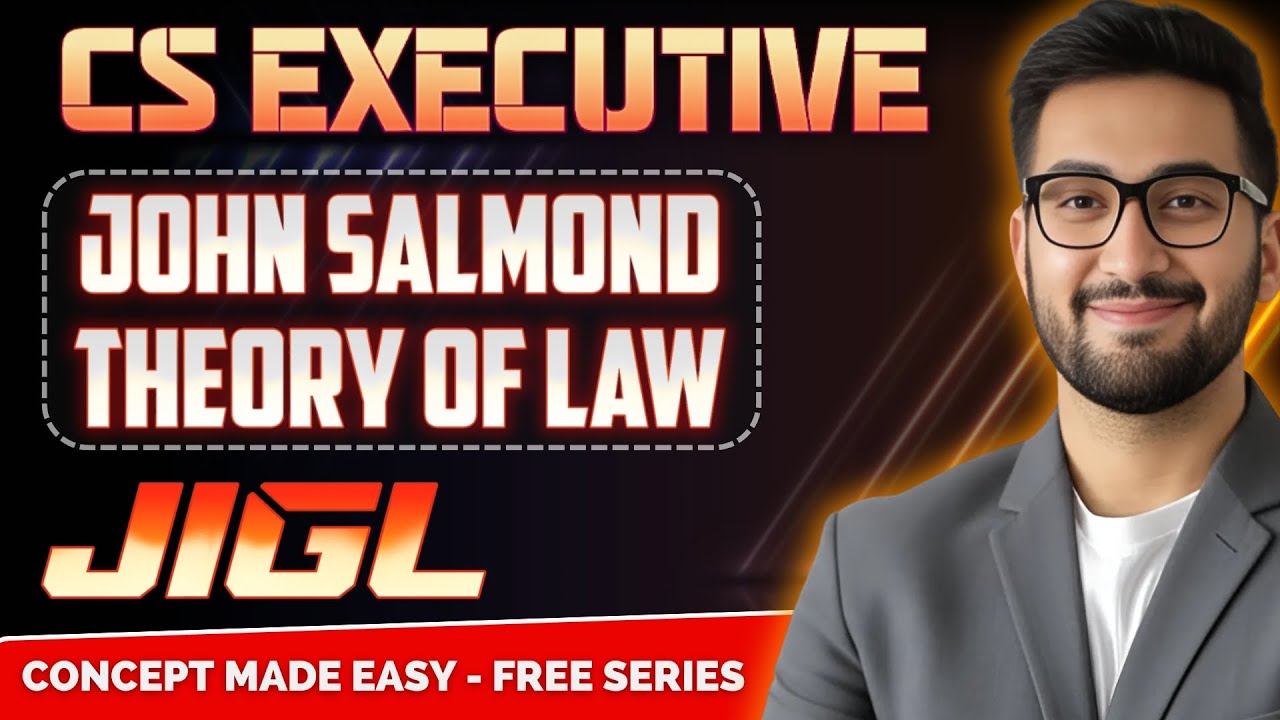 John Willam Salmond Theory of Law | Concept Made Easy | CS EXAMSQUAD