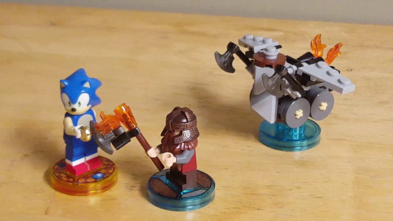 LEGO Dimensions 71220 Gimli Fun Pack Review! All 3 Builds of Axe Chariot!