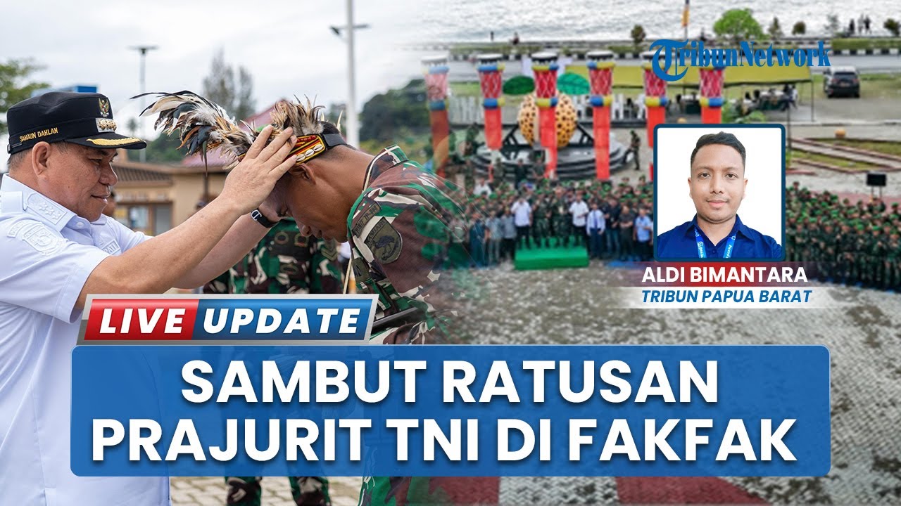 Ratusan Prajurit TNI Disambut Kedatangannya ddi Yonif TP 808/Mbaham Matta oleh Bupati Fakfak