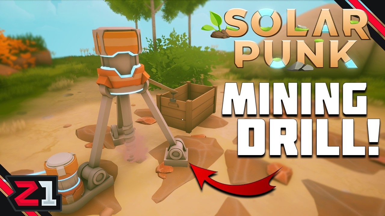 Electricity And MINING DRILLS! Solarpunk [E2]