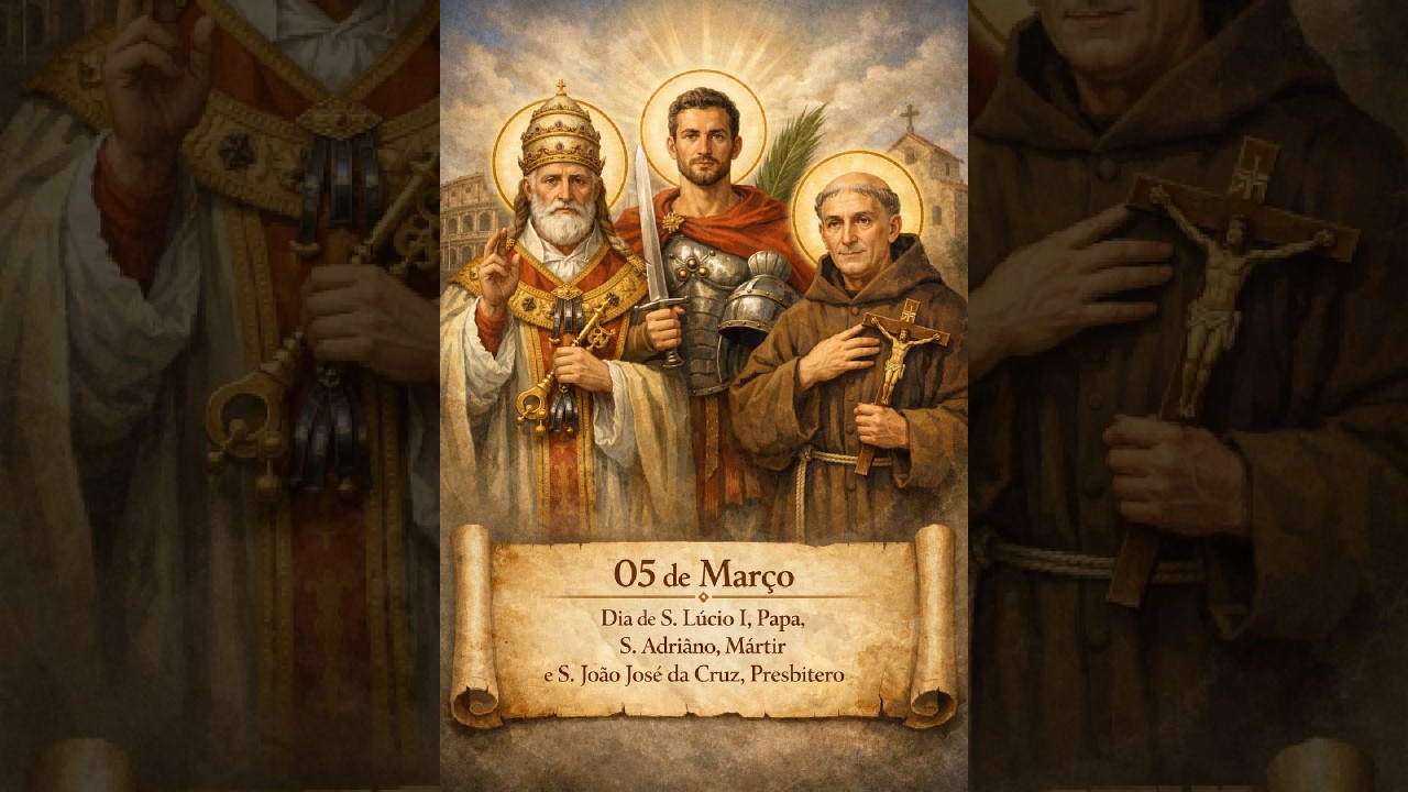 05/03 Dia de S. Lúcio, S. Adriano e S. João José da Cruz