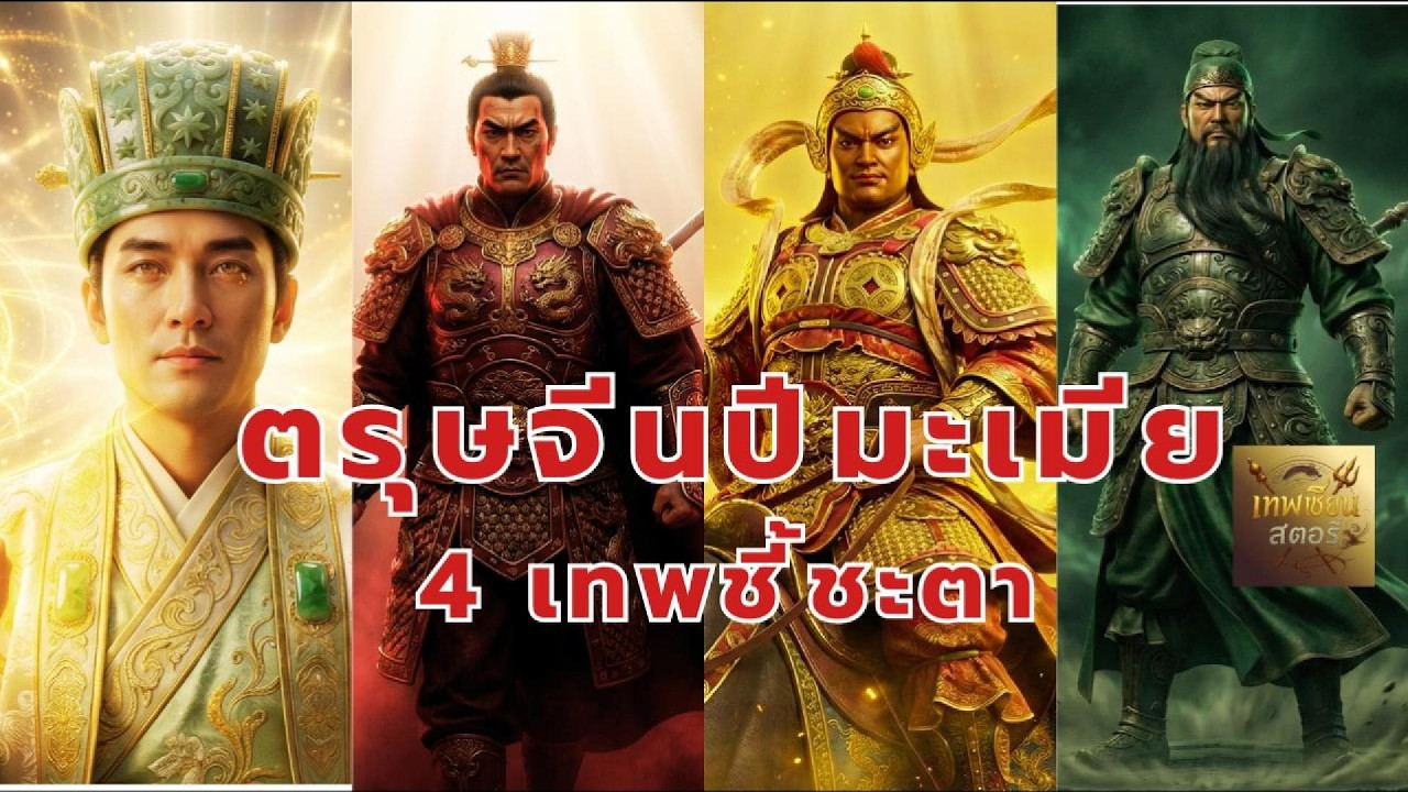 ตรุษจีนปีมะเมีย 2569| 4 เทพชี้ชะตา เงิน โชค อำนาจ|ไท้ส่วย ไฉ่ซิงเอี๊ย กวนอู เง็กเซียนฮ่องเต้ #ปีม้า