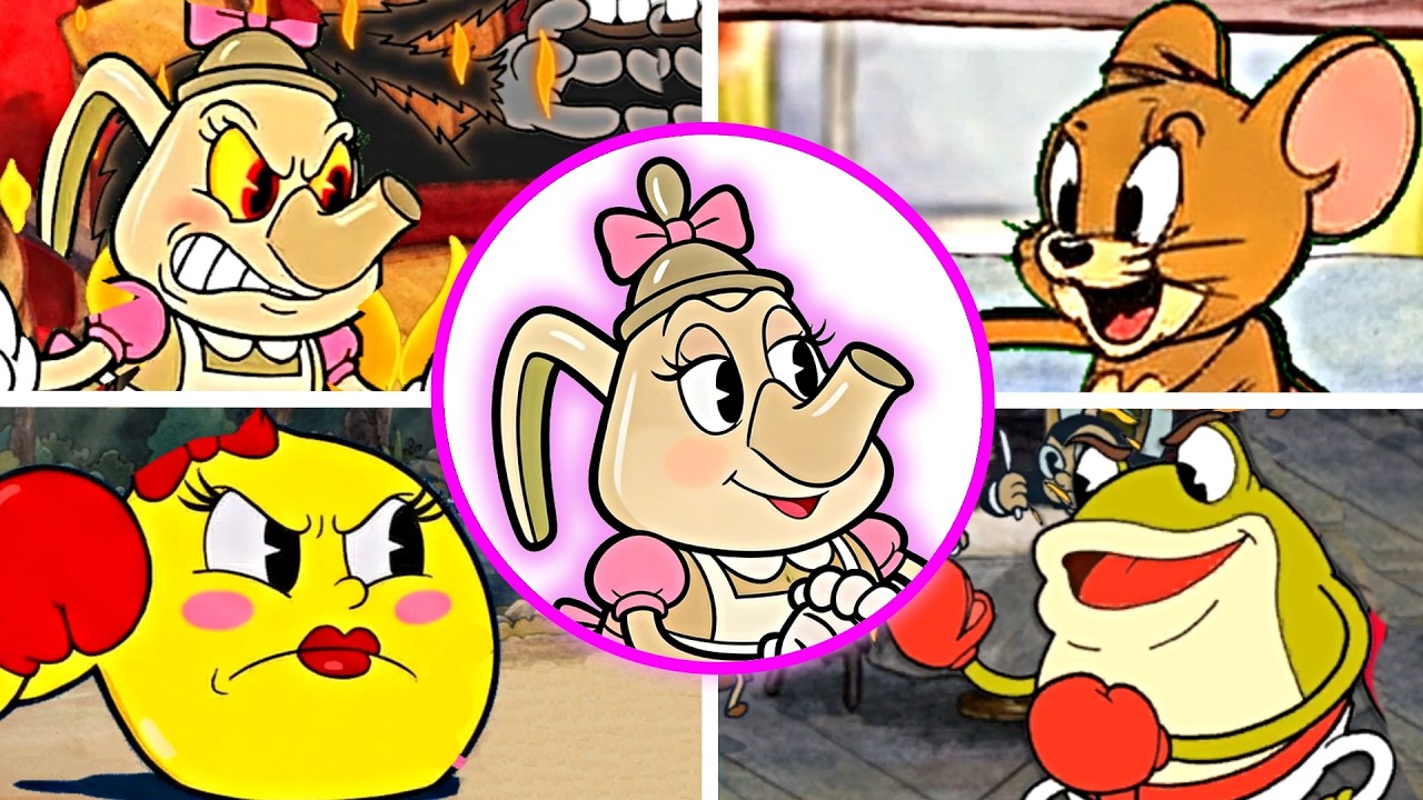 Cuphead &ndash; Lady Kettle vs All Bosses (New Playable Mod) 🔥