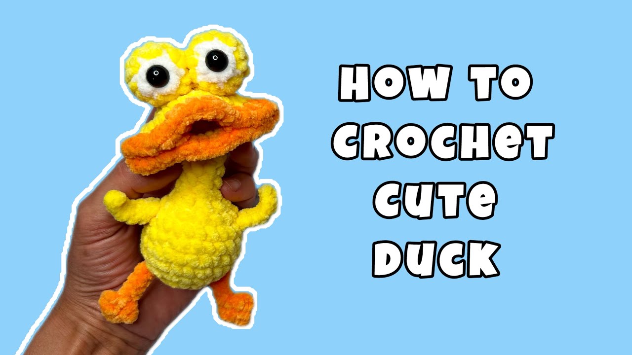 How to crochet a Duck | Amigurumi plush Duck