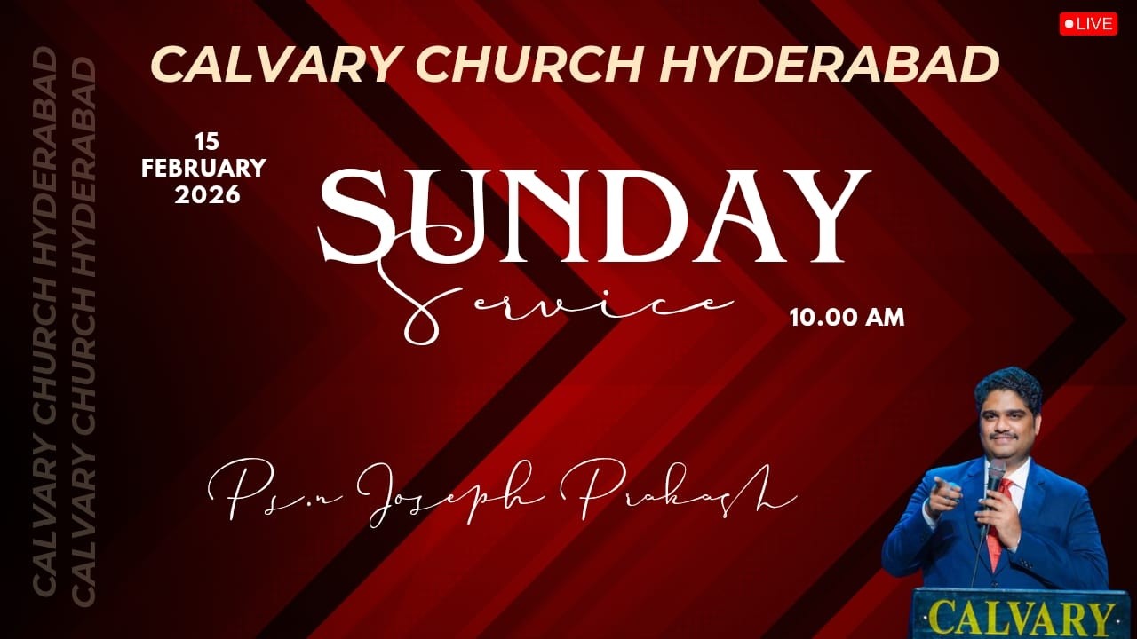 Sunday  Second  Service Live From Hyderabad | N Joseph Prakash | 15th February 2026