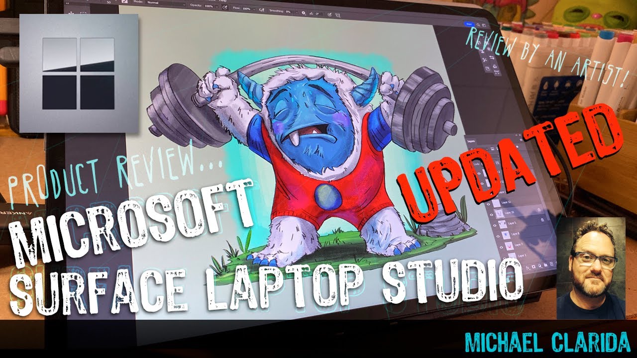 Surface laptop Studio update review by an artist