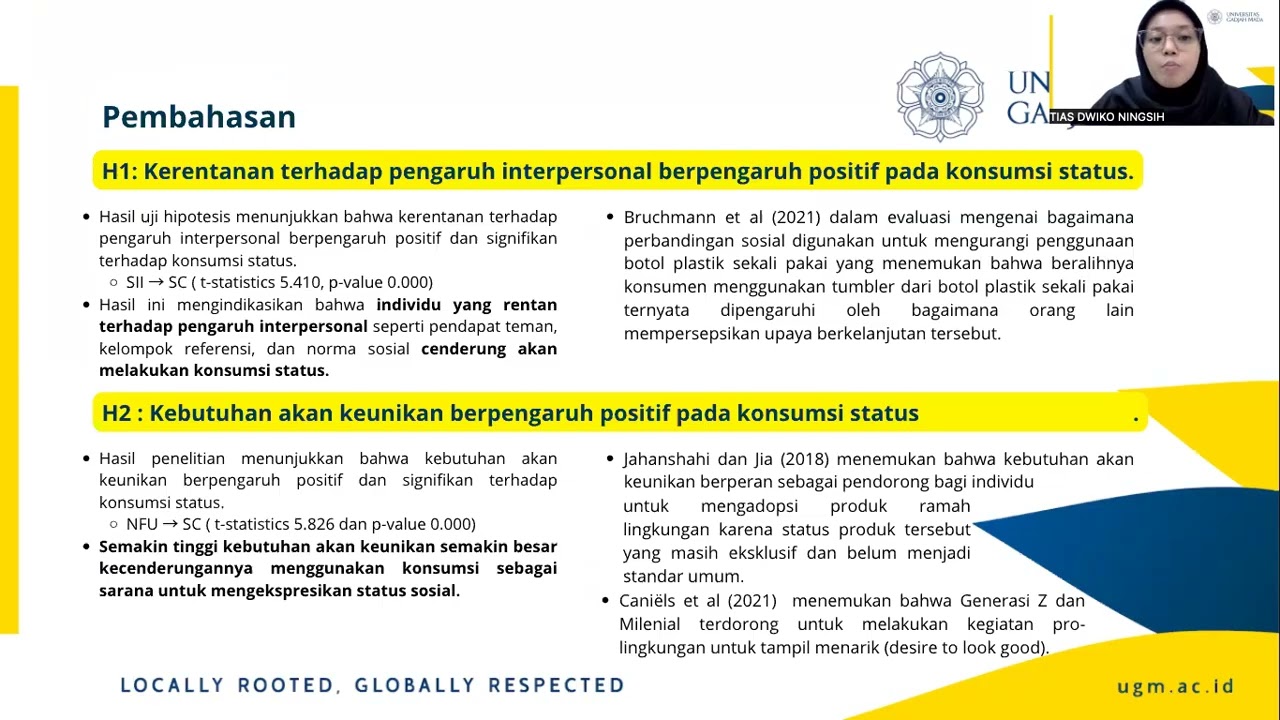 Presentasi Sidang Tesis MM UGM Yogyakarta - Tias Dwiko Ningsih MBA 81 Marketing