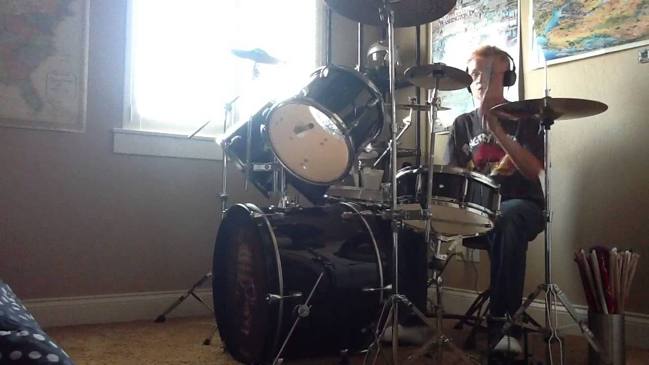 Jesse's Drum Session Episode 1: Drum Cover Straight of the Line By Godsmack