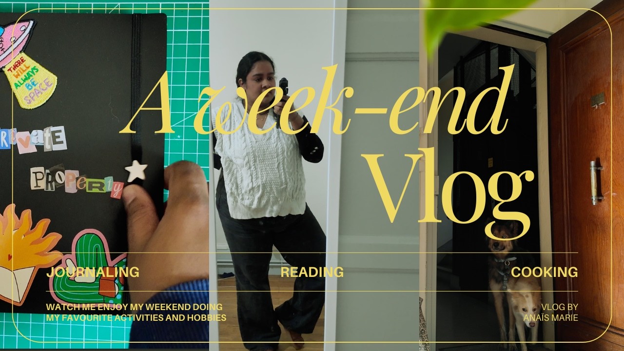 Week-end Vlog 🌸💌 Lecture, Journaling et Papotage