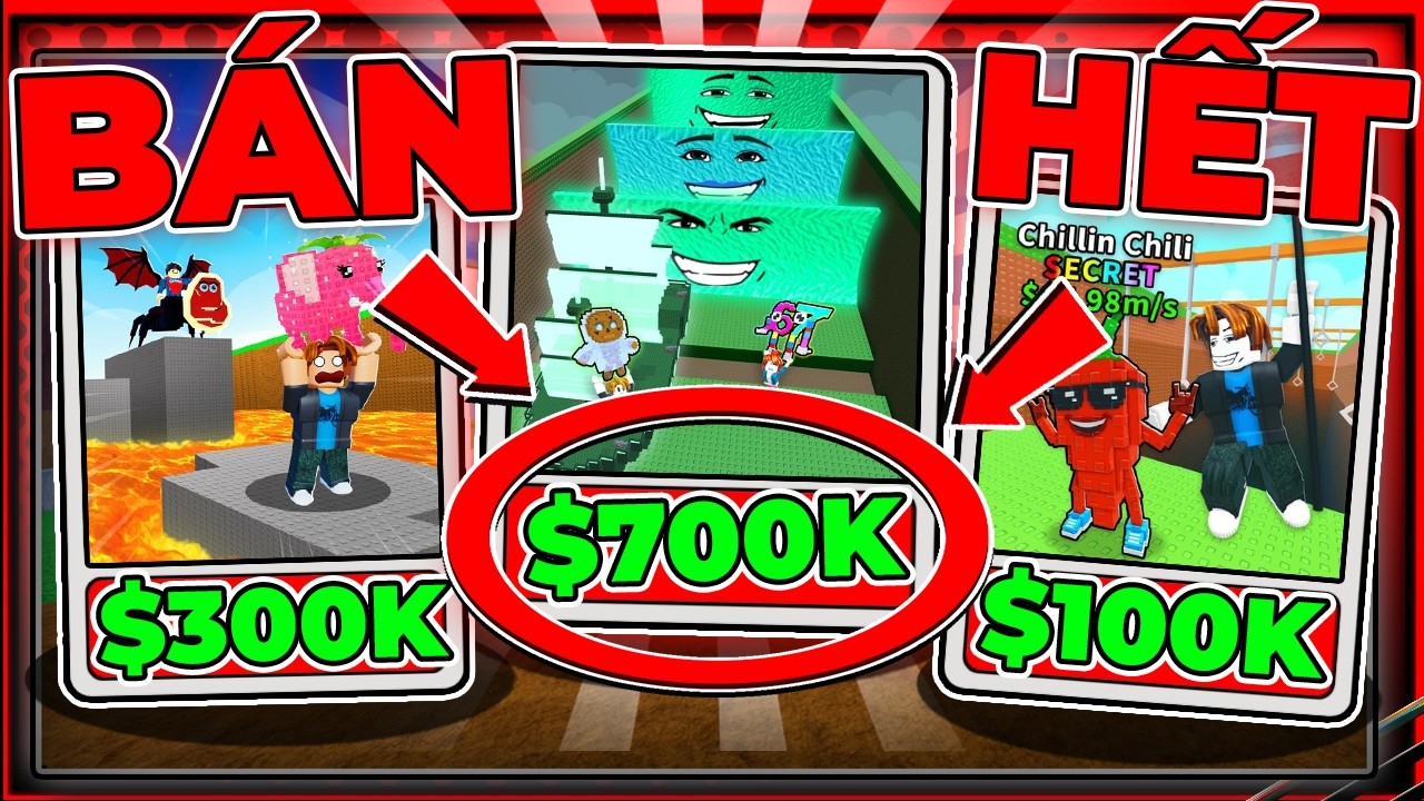 BẢN TIN ROBLOX - HÀNG LOẠT GAME BRAINROTS RAO BÁN RẺ BÈO...
