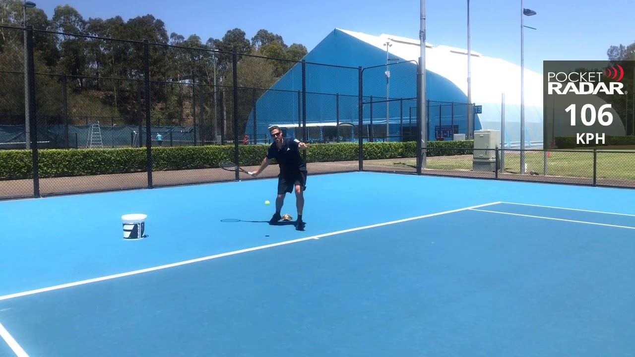 tennis zed smart coach radar forehand speed 119km/hr