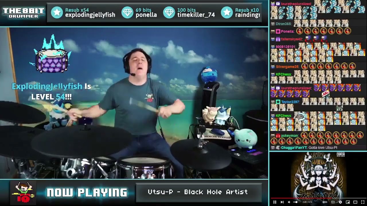 The8BitDrummer plays Black Hole Artist by Utsu-P feat. Kagamine Rin & GUMI