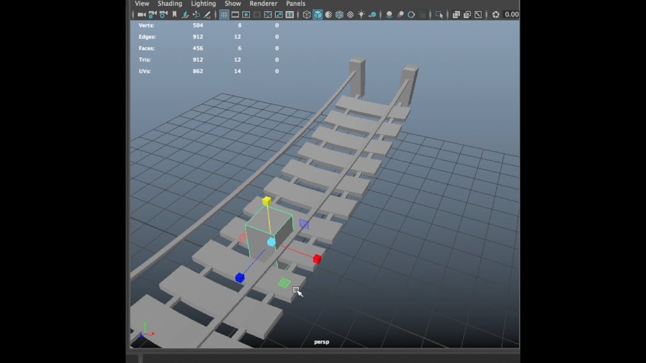 MAYA: Suspended bridge