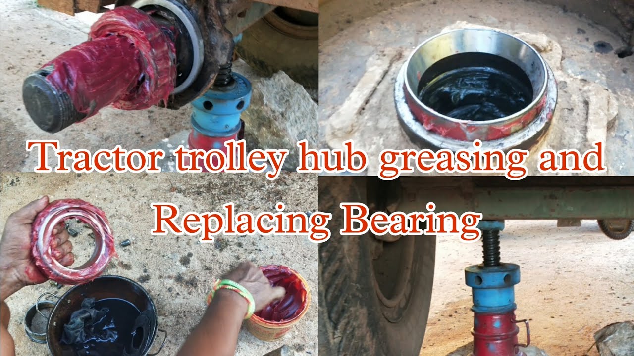 Tractor Trolley Hub Greasing and Replacing Bearing || Tractor Bearing || Trolley Repair