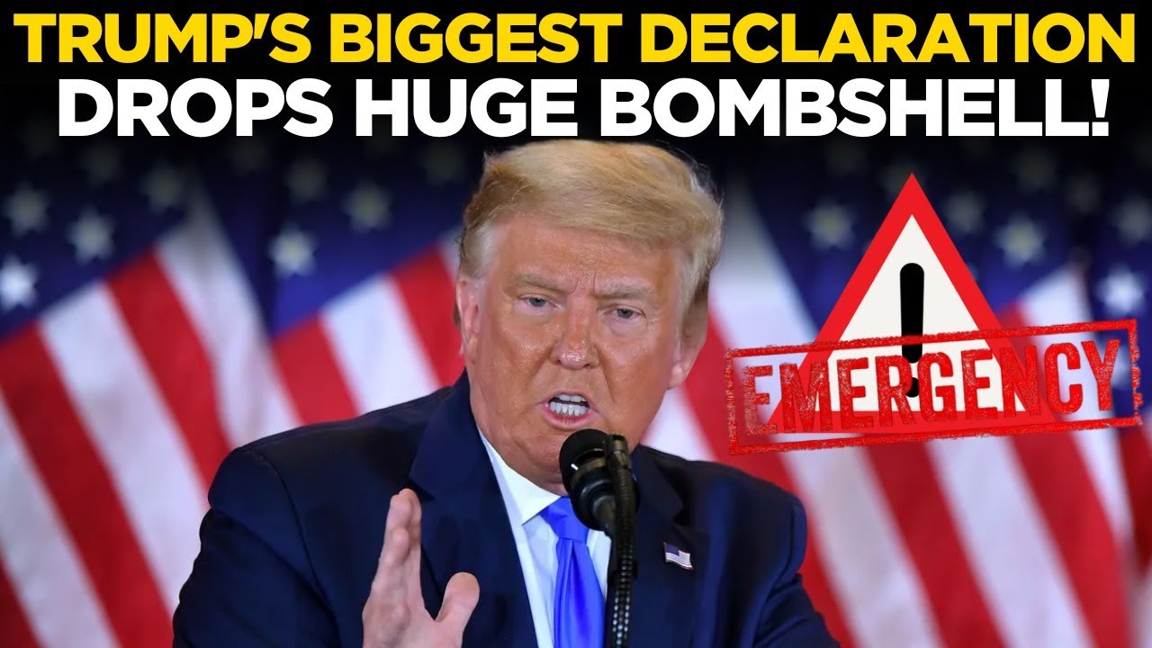 Trump Emergency Speech LIVE | US President Donald Trump Drop Nuclear Bombshell Stuns Everyone