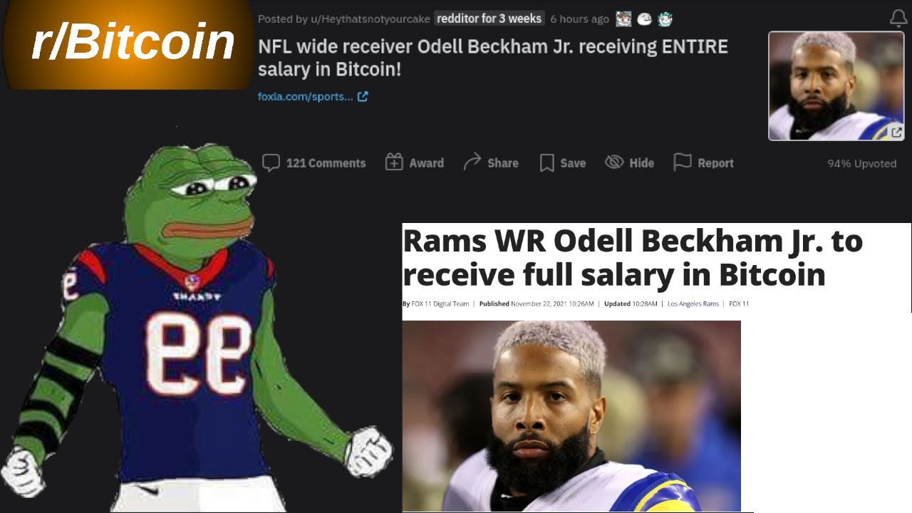 NFL wide receiver Odell Beckham Jr. receiving ENTIRE salary in Bitcoin! | r/bitcoin