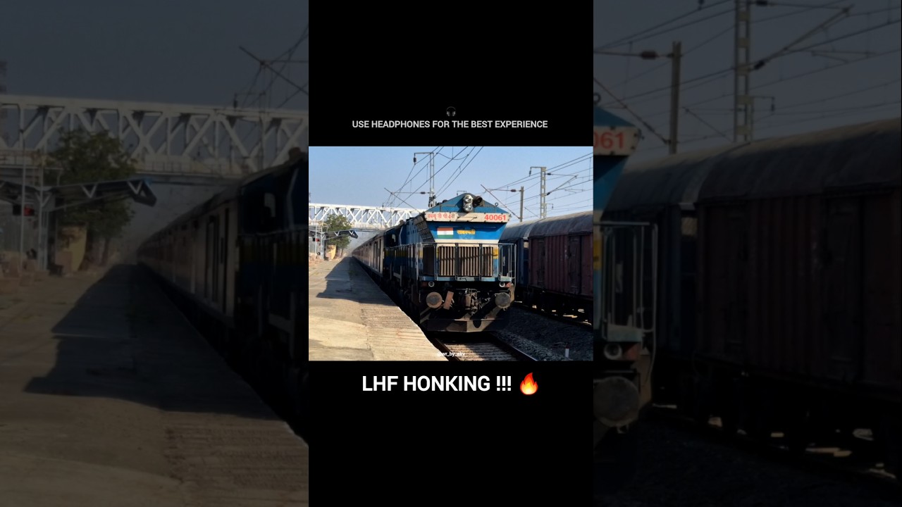 Diesel locomotive wdp4b horn | wdpb honking #shorts #indianrailways #wdp4b #trainhorn
