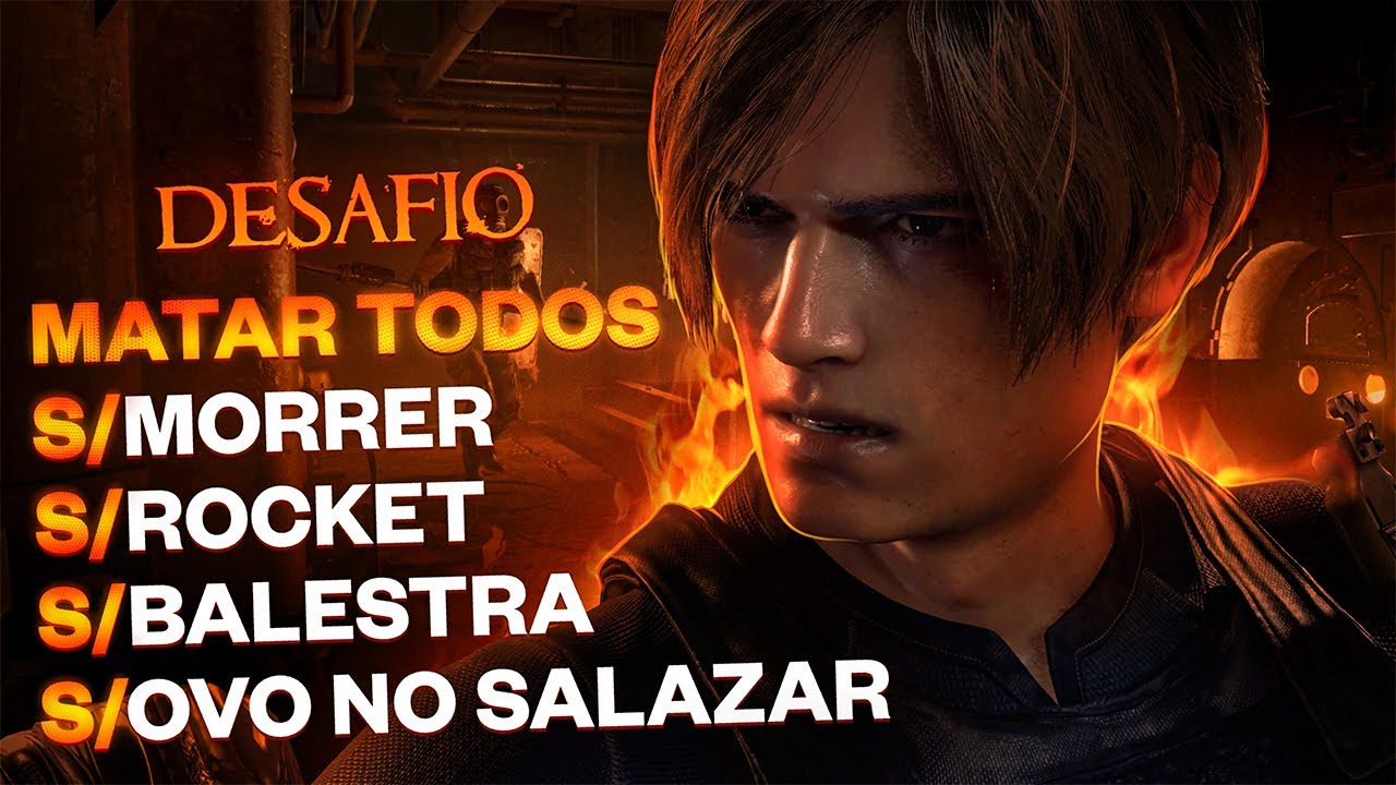 #2 DESAFIO: ELIMINAR TODOS S/MORR3R S/ROCKET S/BALESTRA S/OVO DOURADO PROFISSIONAL - RE4 REMAKE