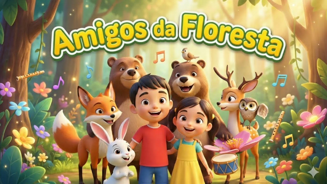 Amiguinhos da Floresta | #MúsicaInfantilparaCrianças