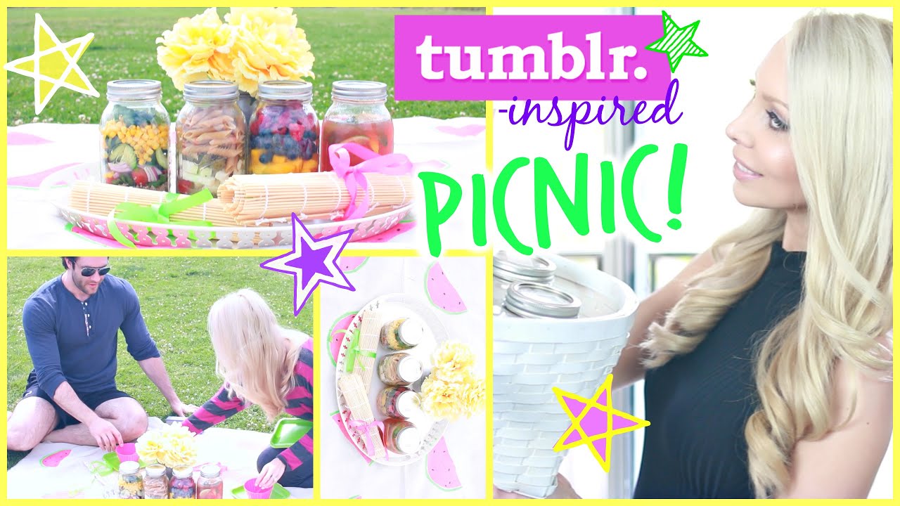 DIY Summer Picnic ☀ Healthy Food, Tumblr Decor + FUN!