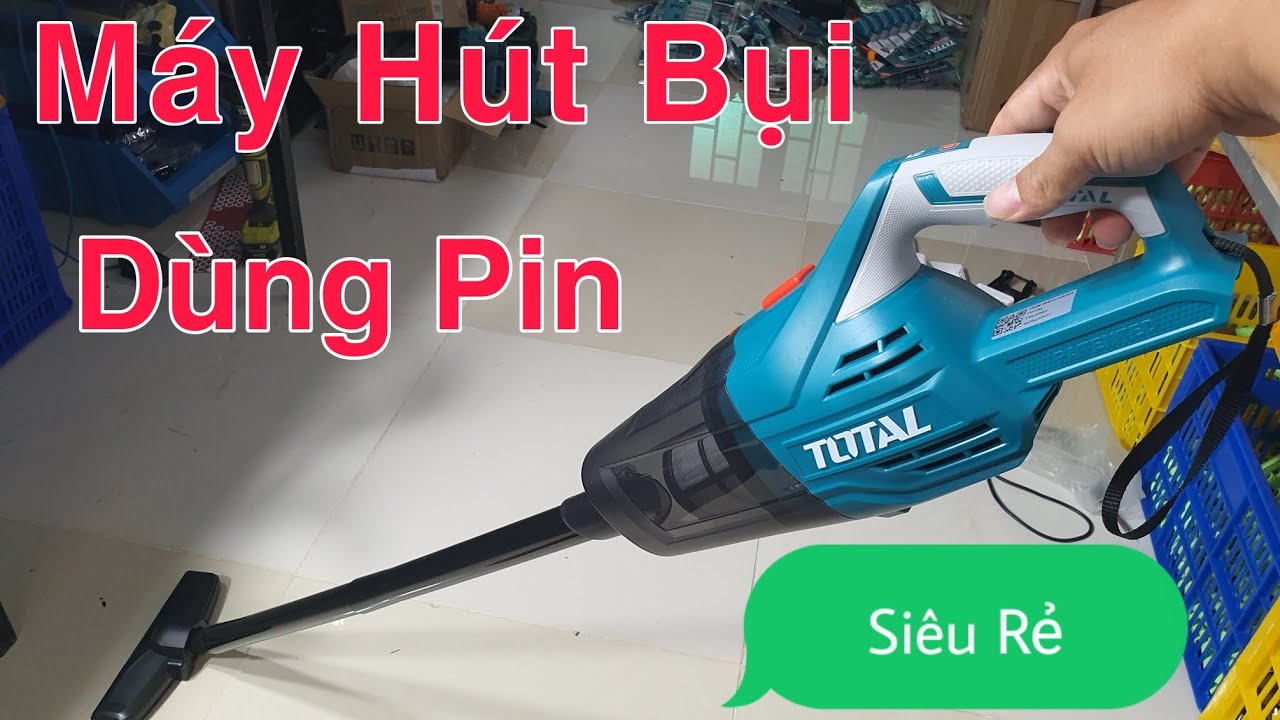 Máy Hút Bụi Dùng Pin TOTAL Siêu Rẻ Giá 730k. Chuyên Dụng Cụ TOTAL. Zalo 076.888.99.70.