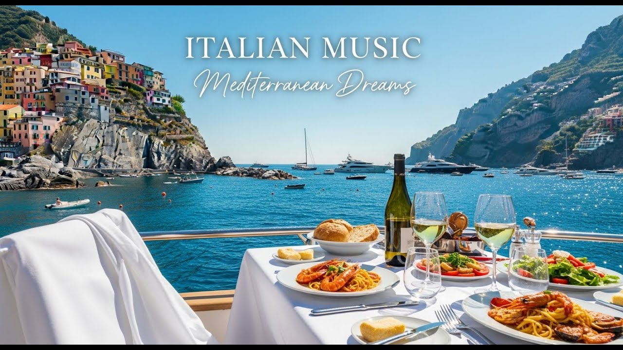Italian Shoreline Ambience & Mediterranean Lounge 🌊🏠 Dreamy Coastal Views & Smooth Relaxation