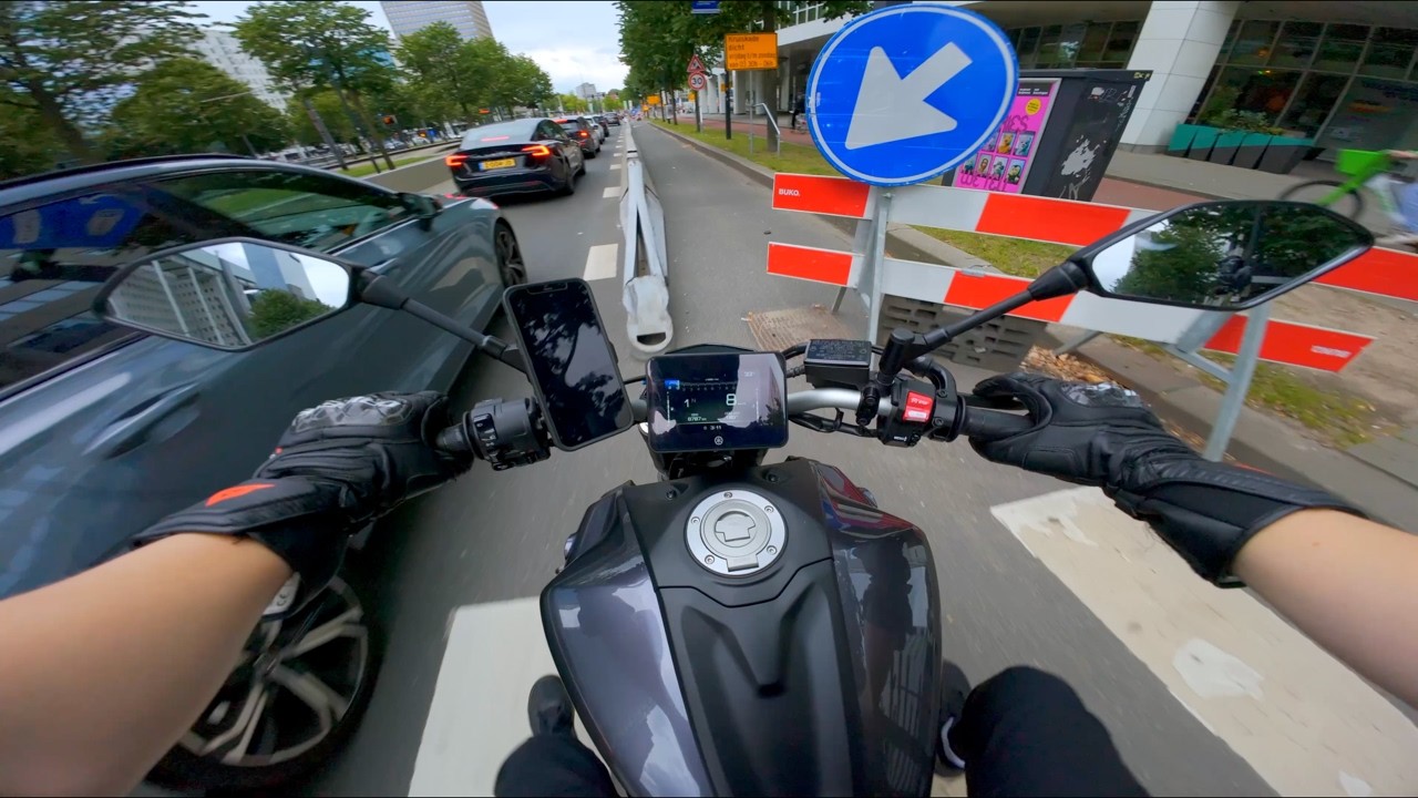 Rotterdam From the Saddle | MT-07 City Ride POV