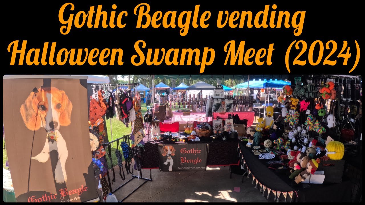 Gothic Beagle vending Halloween Swamp Meet 2024