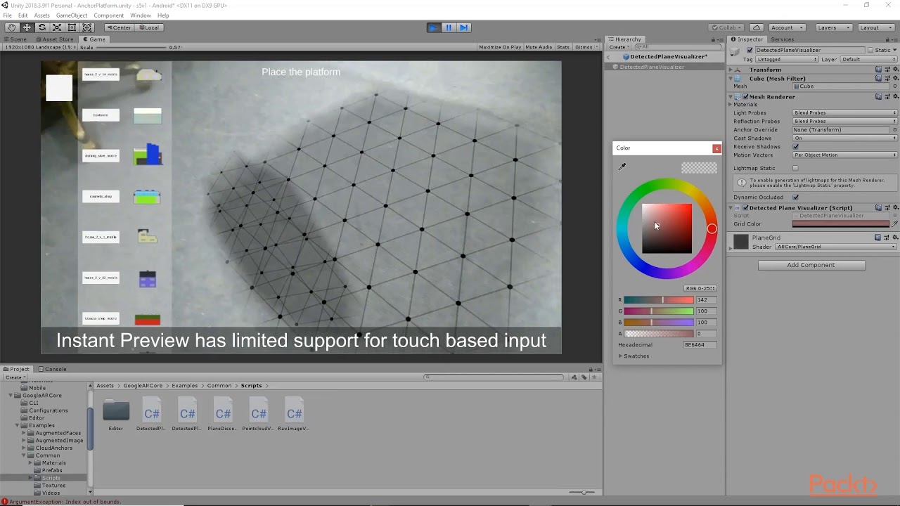 Hands-On Augmented Reality : Reviewing the Flow | packtpub.com