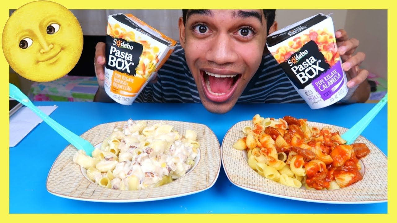 PROVANDO PASTA BOX! Macarrão de 2 minutos!