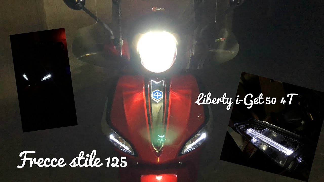 Montaggio LED frecce su Liberty i-Get 50 stile i-Get 125