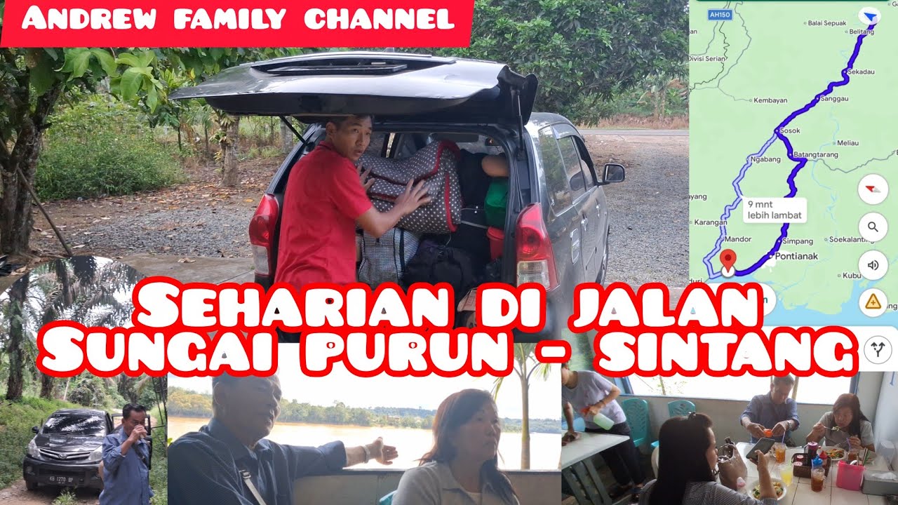 PERJALANAN PULANG KAMI DARI SUNGAI PURUN KE SINTANG DAN ORANG TUA IKUT KAMI NAIK