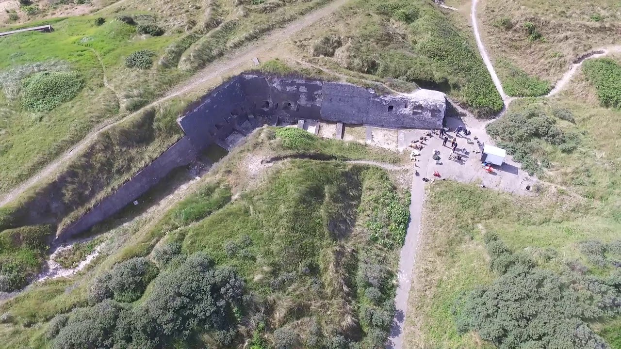 Atlantikwall, widerstandsnest 124 den helder by drone
