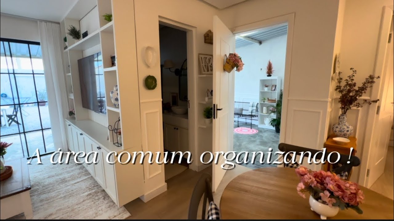 Organizando as áreas comuns da casa, mostrando algumas decorações lindas !
