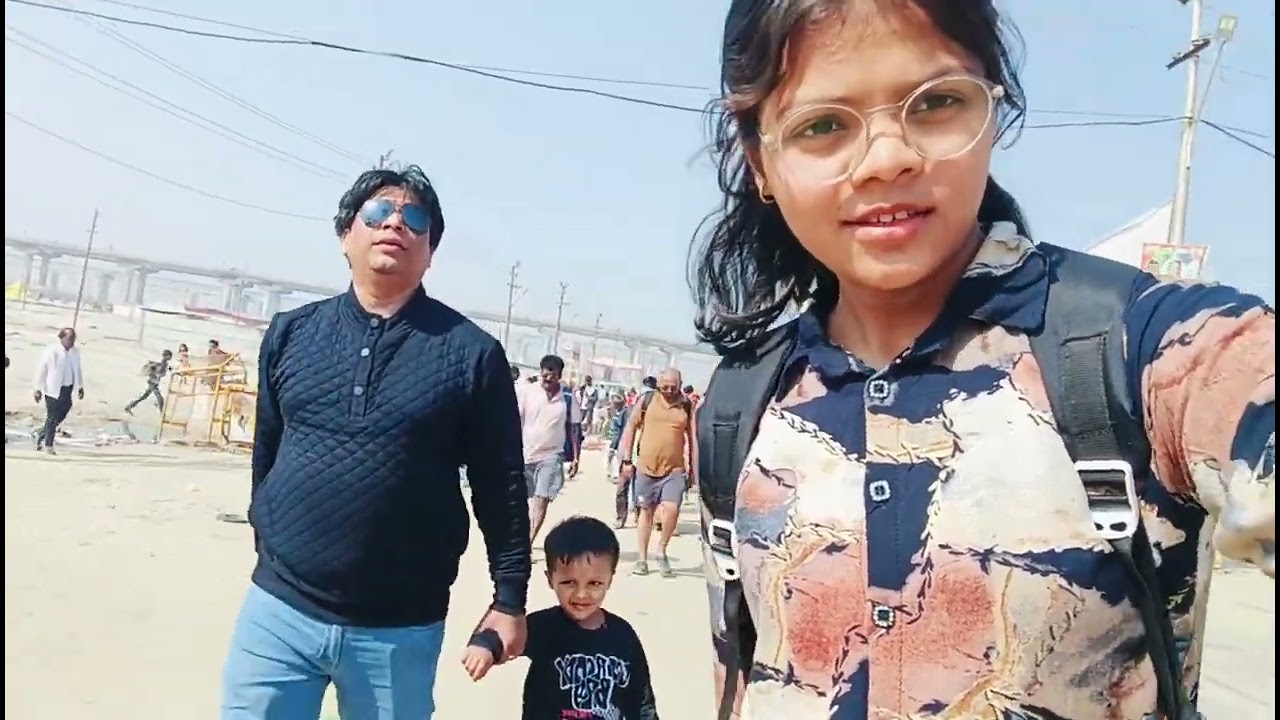 महाशिवरात्रि के दिन हम सभी लोग संगम घूमने गए ‍❤️🫶🙏