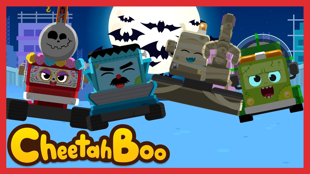 Let’s build a monster building! | Monster Construction trucks Nursery rhymes & Kids Song #Cheetahboo