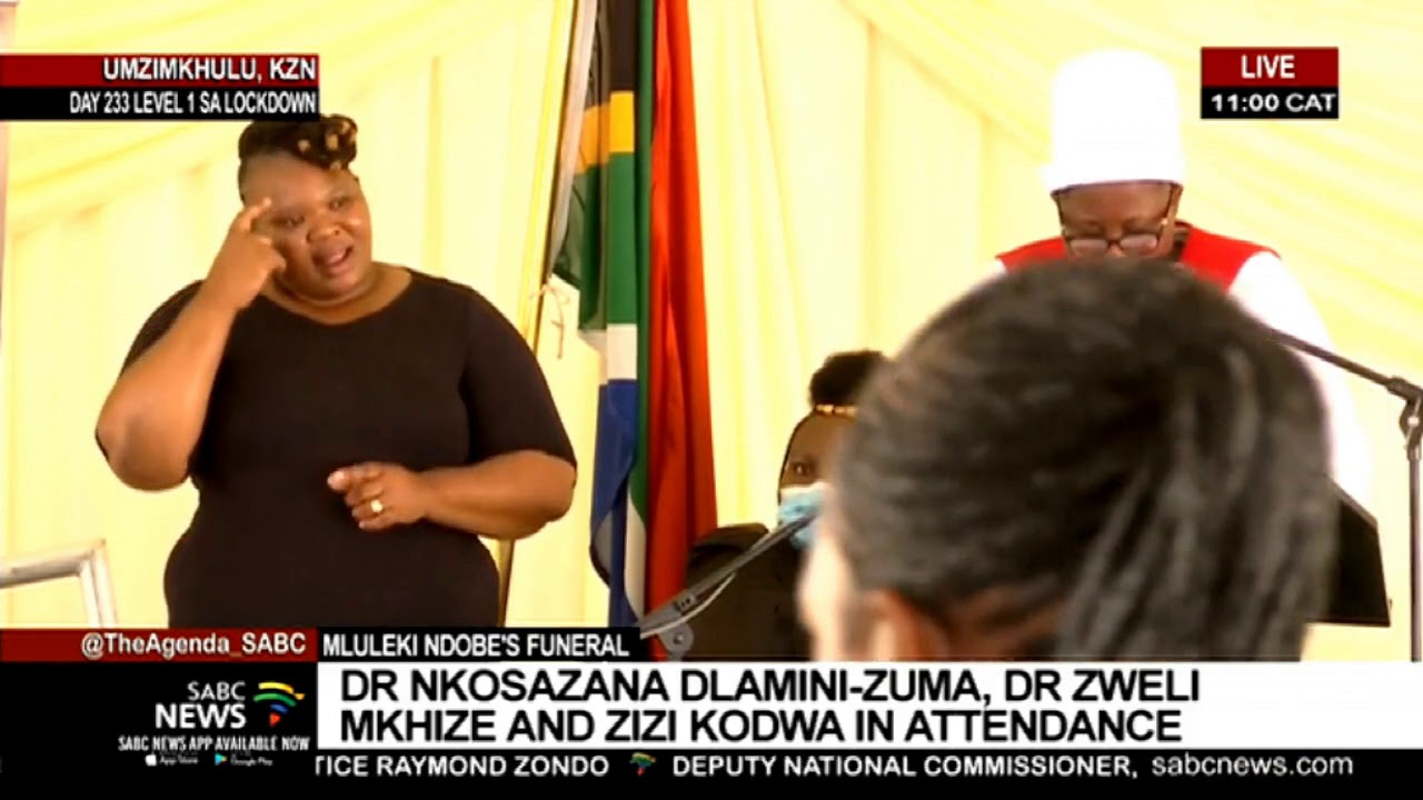 Dr. Nkosazana Dlamini Zuma pays tribute to the late Mluleki Ndobe