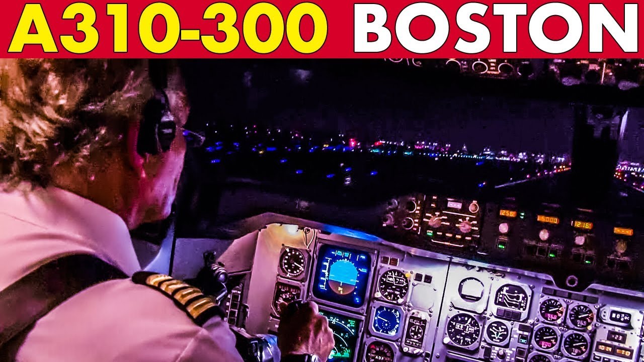 Piloting AIRBUS A310 out of Boston (2013)