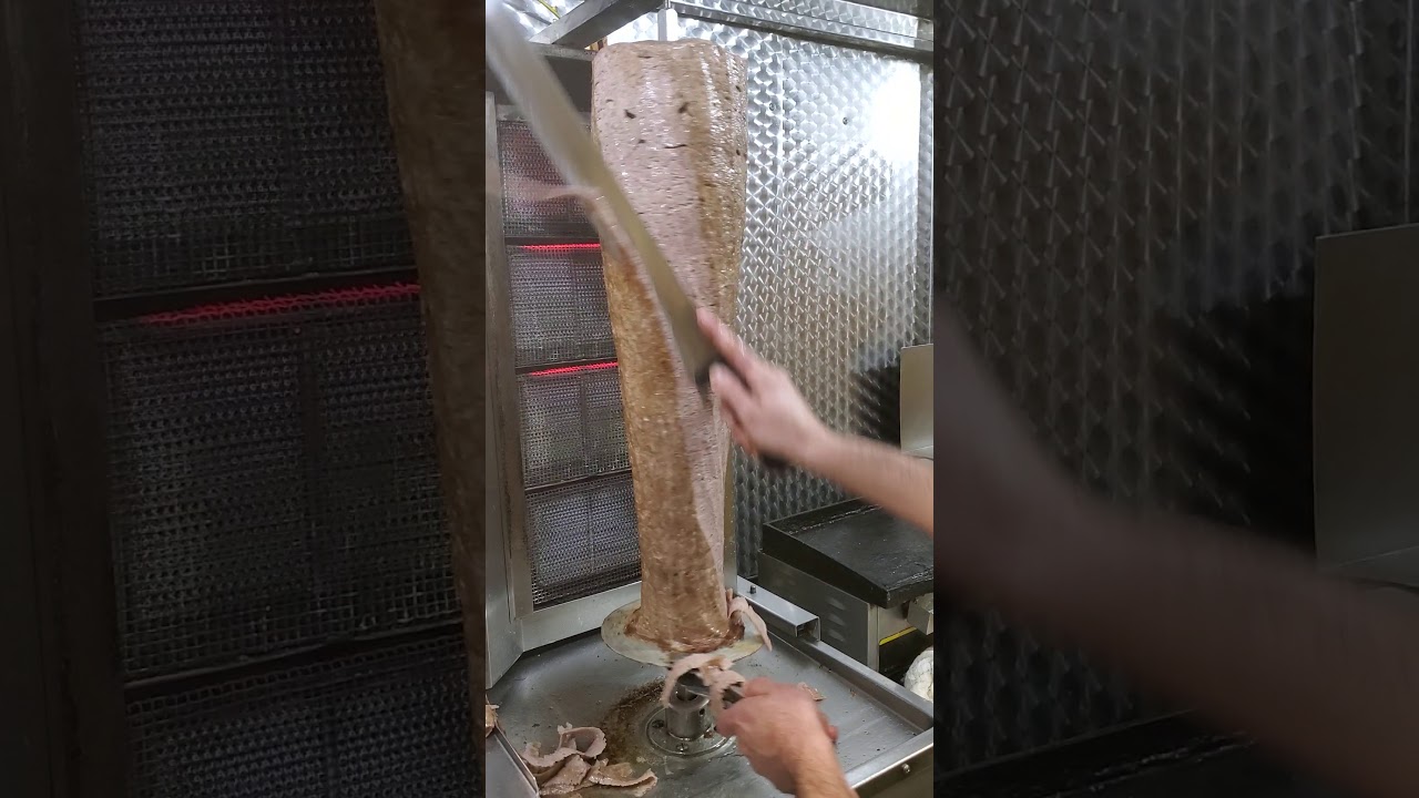 Tutorial on how to correctly sharpen a doner knife by Chef K.G