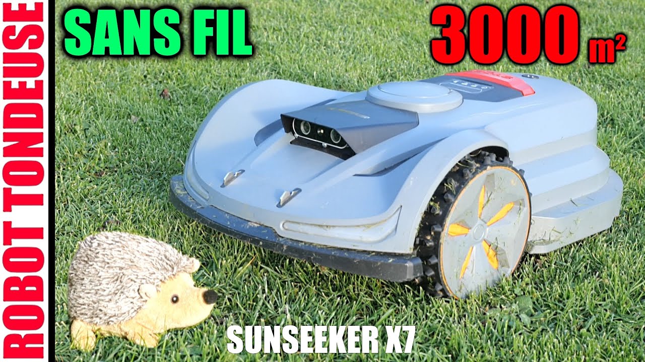 Газонокосилка-робот SUNSEEKER X7 с шириной стрижки 35 см! 3000 м²