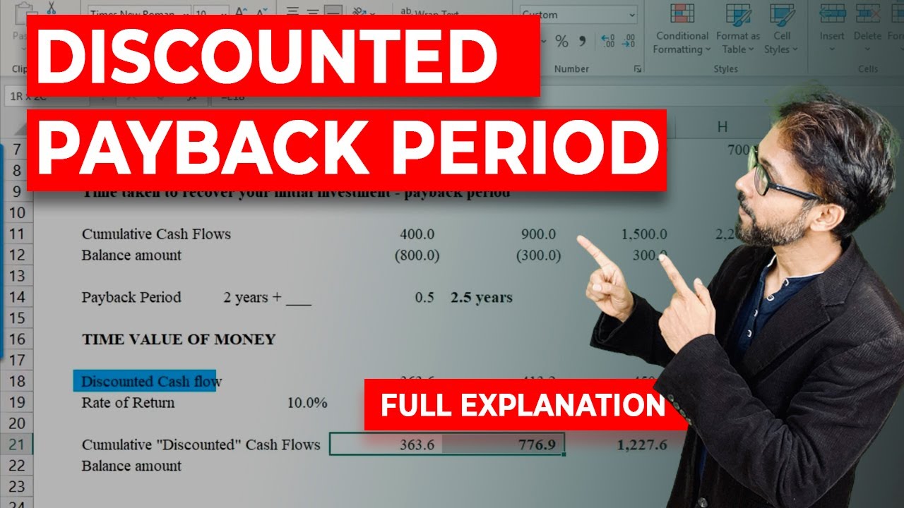 Discounted Payback Period - Basics, Formula, How to Calculate? (Step by Step)